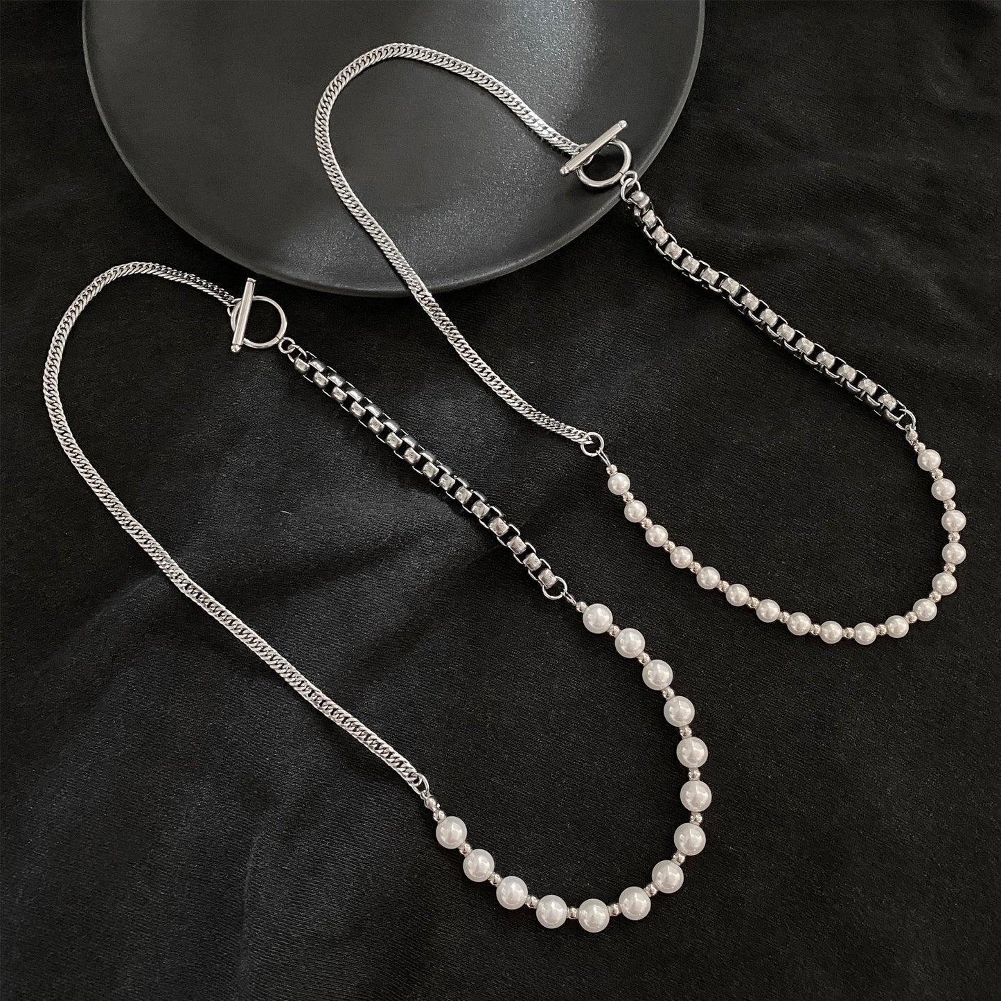 CHAIN PEARL NECKLACE