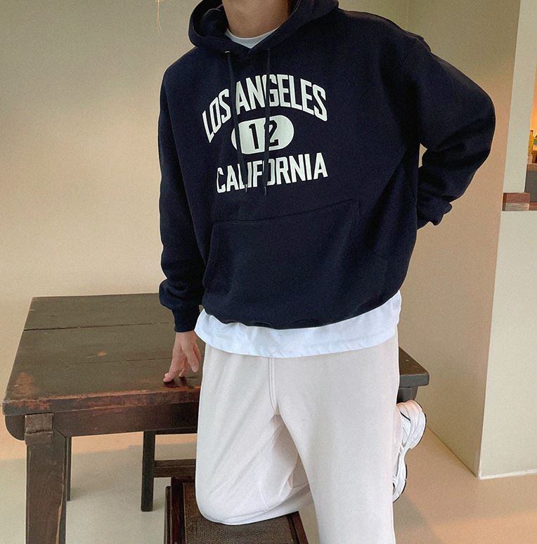 RT No. 5275 LOS ANGELES LETTERED HOODIE