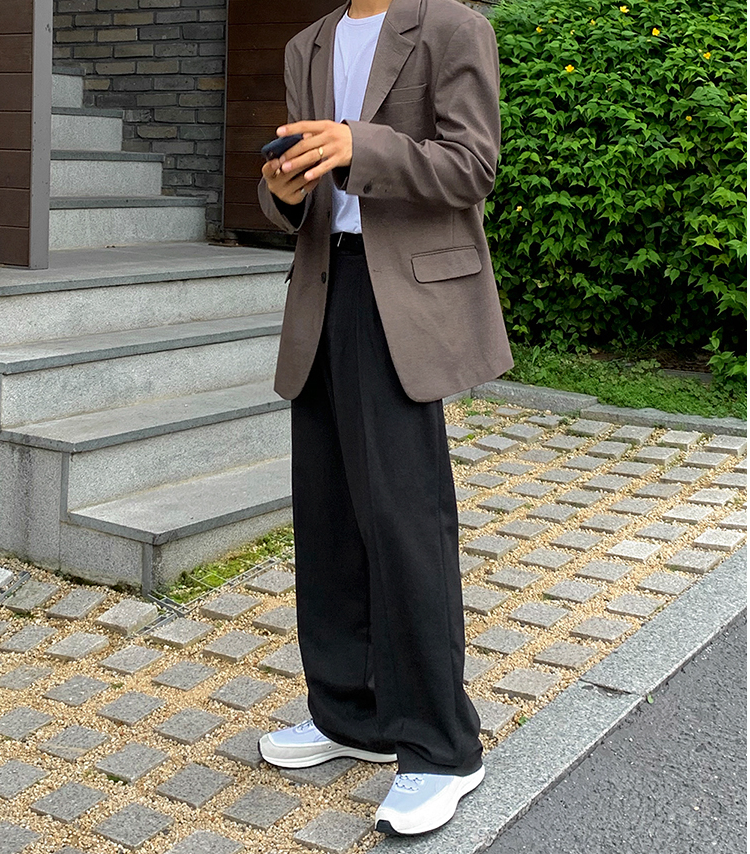 RT No. 3012 STRAIGHT WIDE PANTS