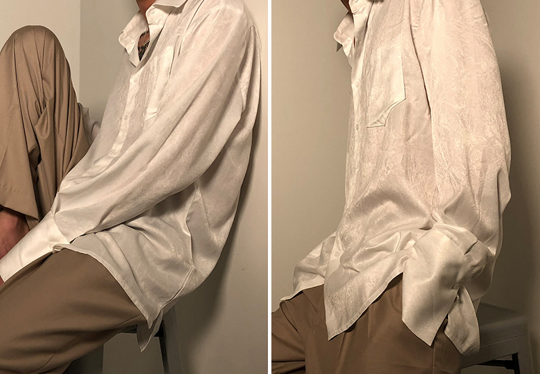 RT No. 4350 SILKY COLLAR SHIRT