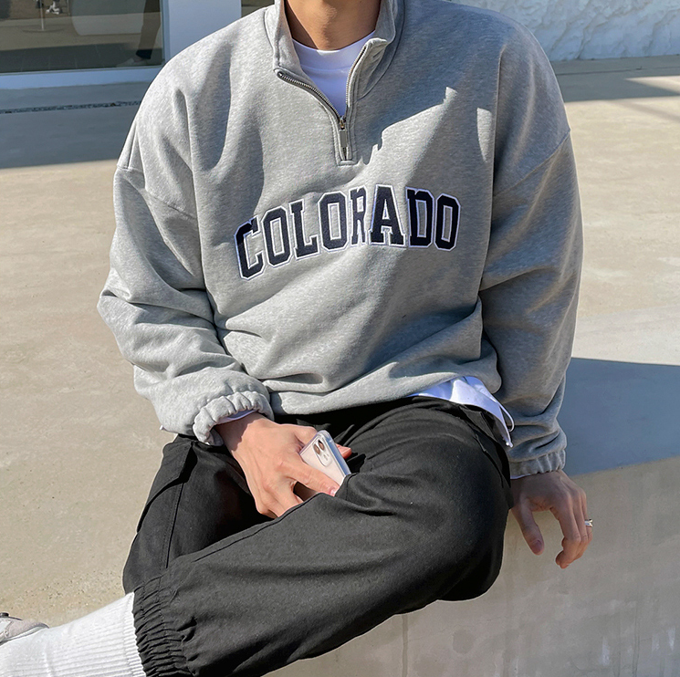 RT No. 4100 HALF ZIP-UP COLORADO TURTLENECK SWEATER