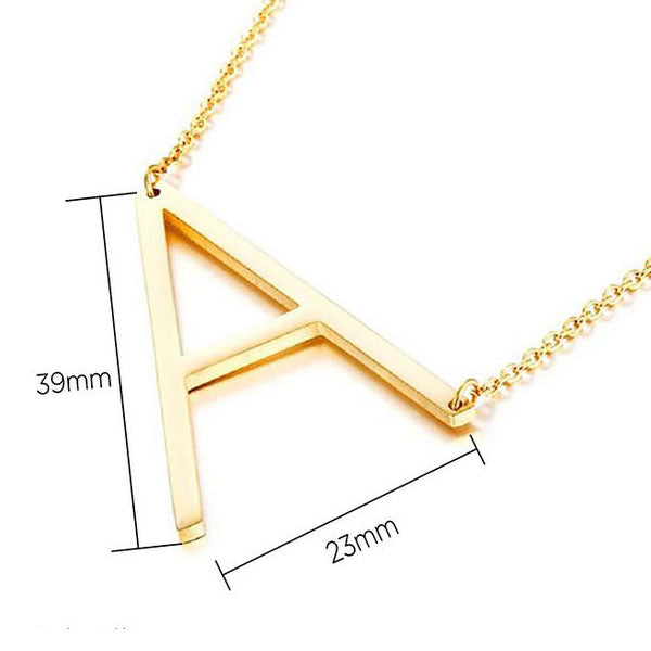 Chloe Minimalist Name Initial Necklace