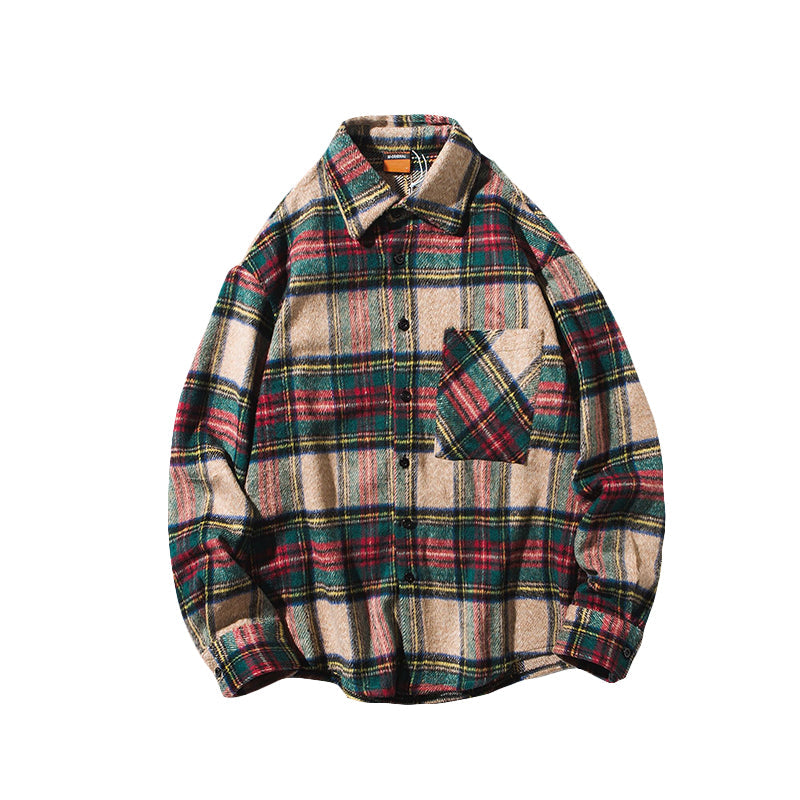 RT No. 2523 WOOLEN PLAID SHIRT