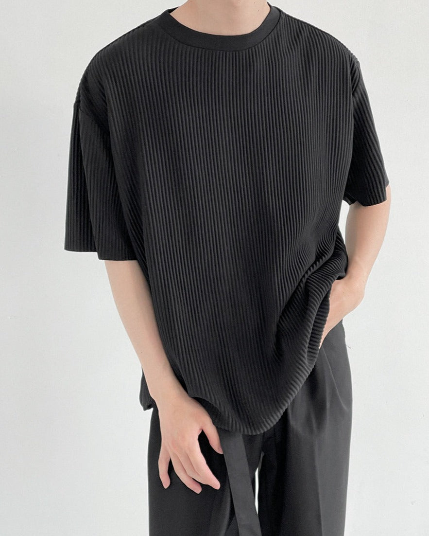 RT No. 5173 PLEATED HALF SLEEVE SHIRT