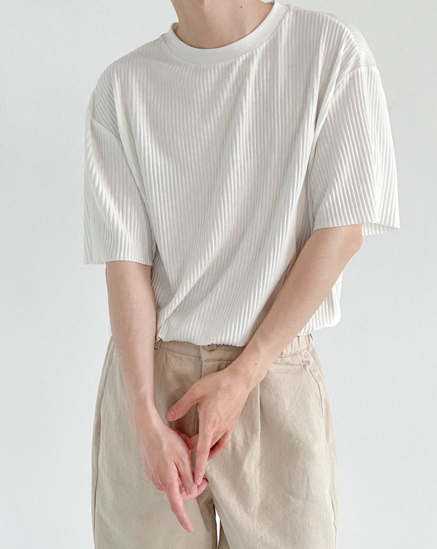 RT No. 5173 PLEATED HALF SLEEVE SHIRT