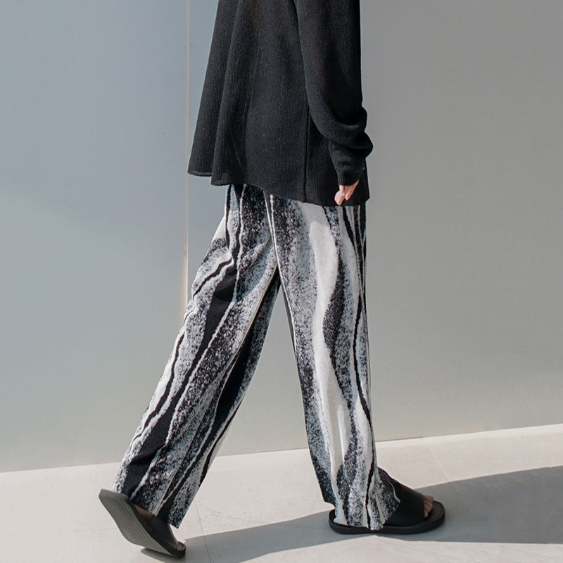 RT No. 1425 PATTERN PLEATED PANTS